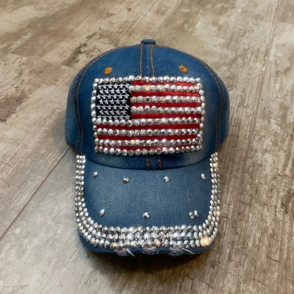 USA Flag Denim Hat